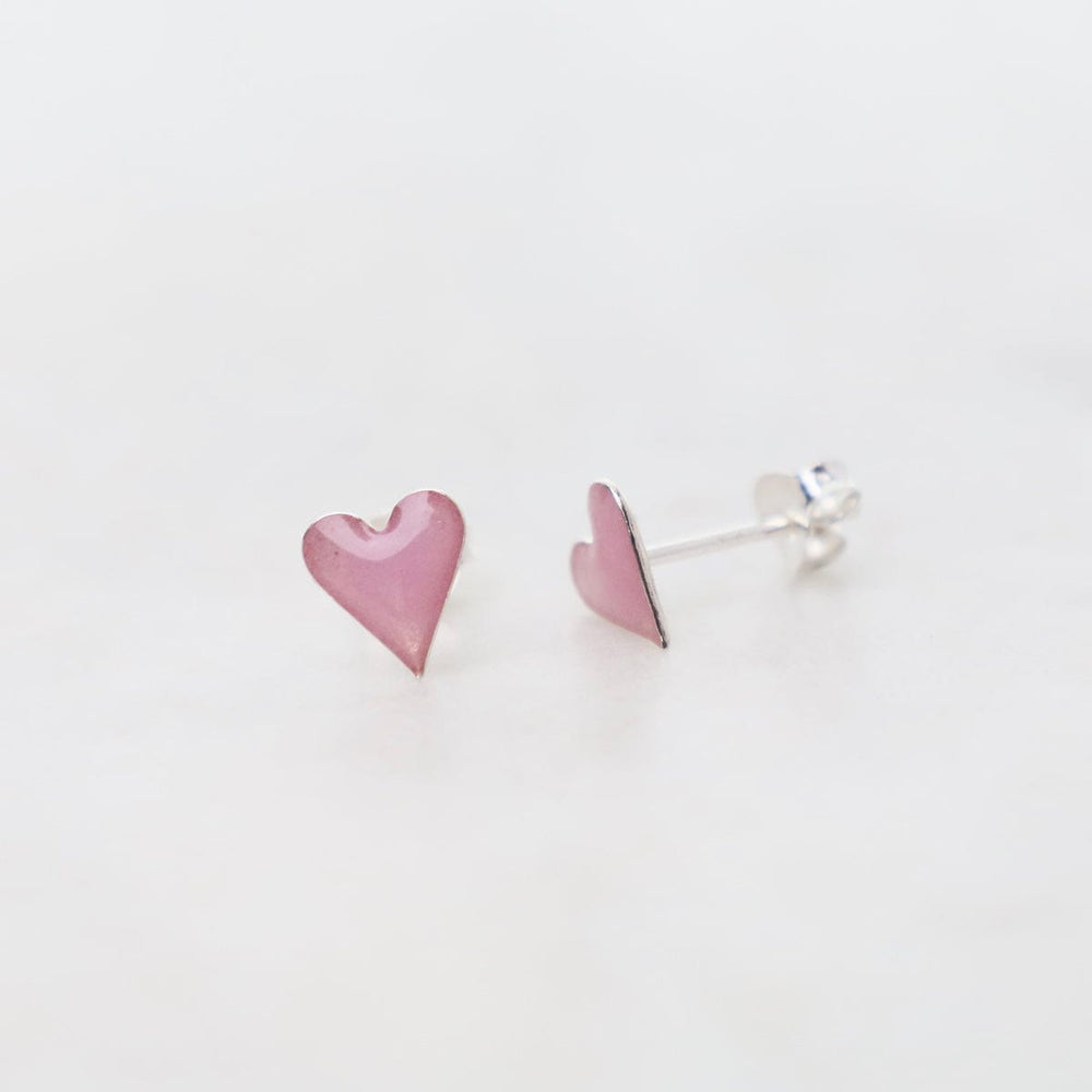 
                      
                        EAR Enamel Sparkle Heart Post Earrings in Lavender
                      
                    