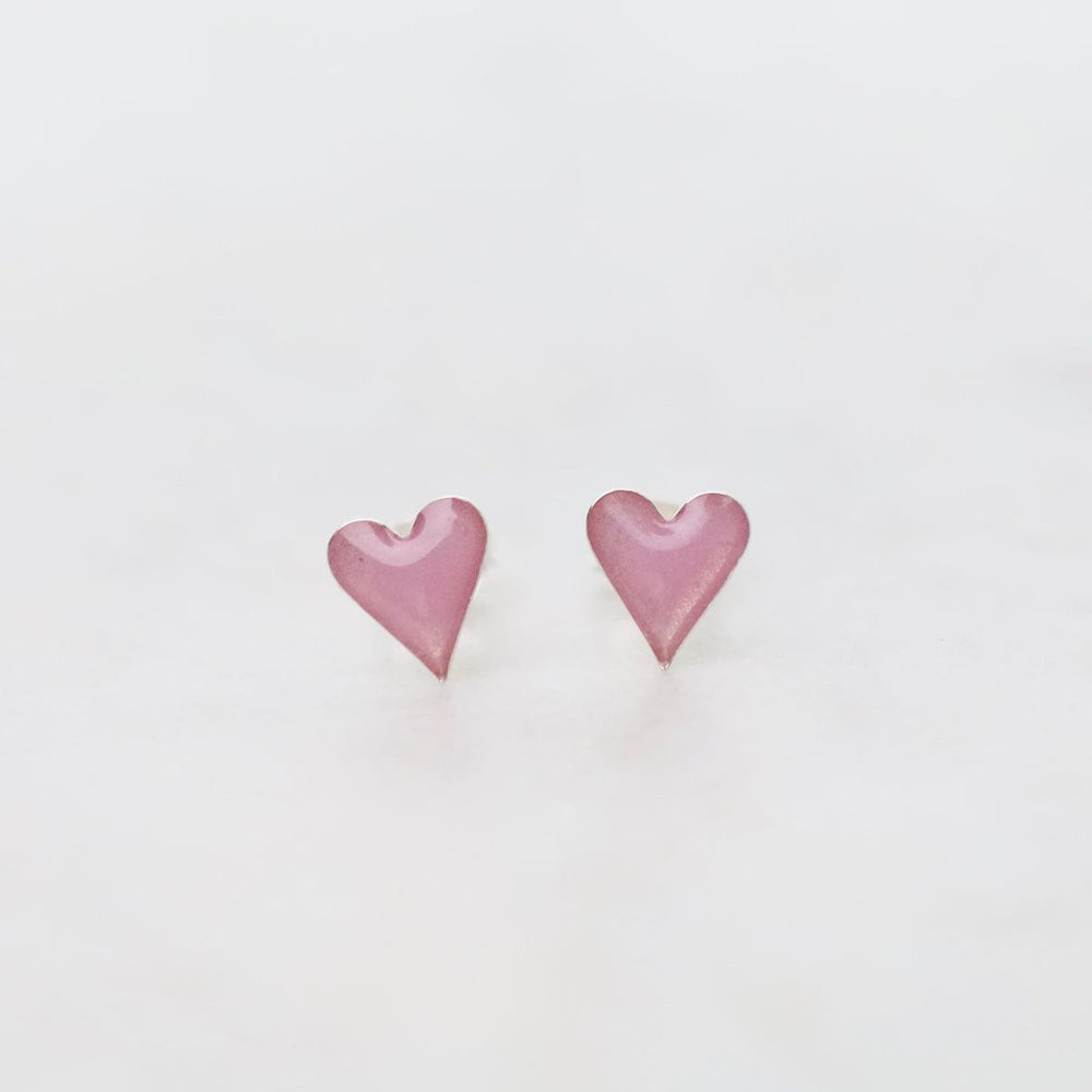 
                      
                        EAR Enamel Sparkle Heart Post Earrings in Lavender
                      
                    