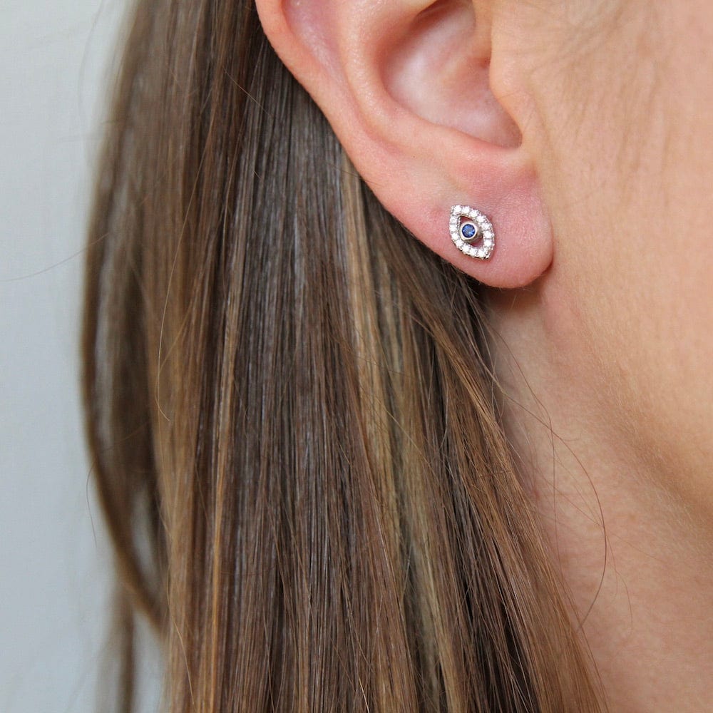 
                      
                        EAR Evil Eye Stud ~ Sterling Silver
                      
                    