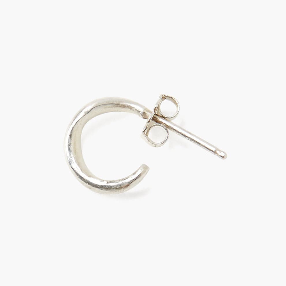 infinity hoop earrings { gold + silver }