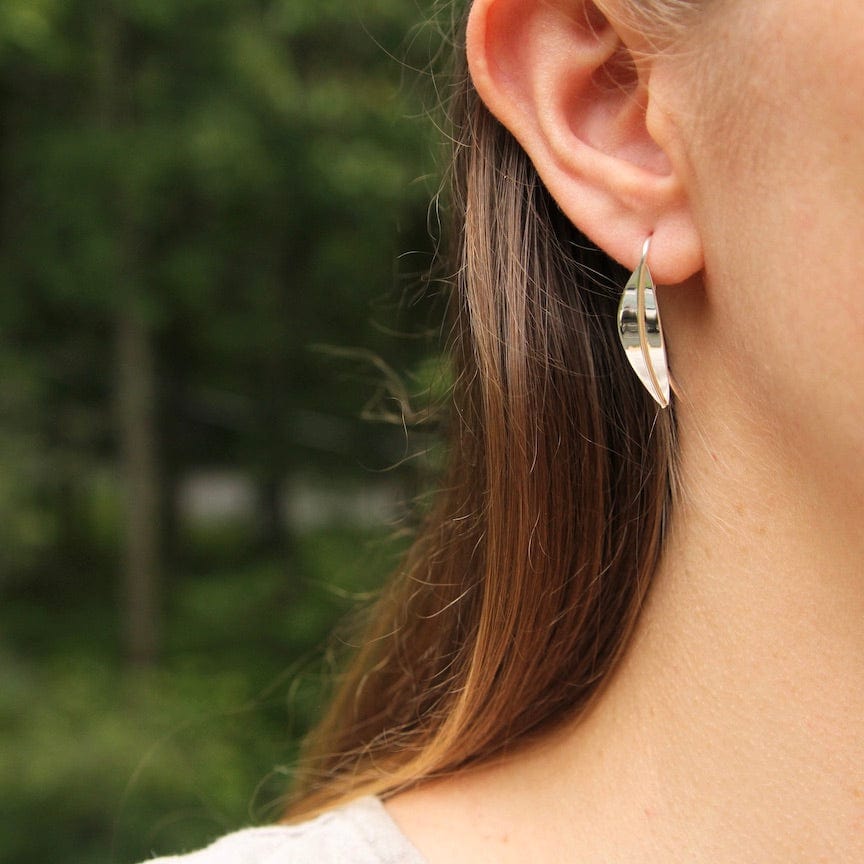 
                      
                        EAR Extra Small Silver Leaf Earring
                      
                    