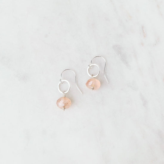 EAR Faceted Pink Quartz Earring