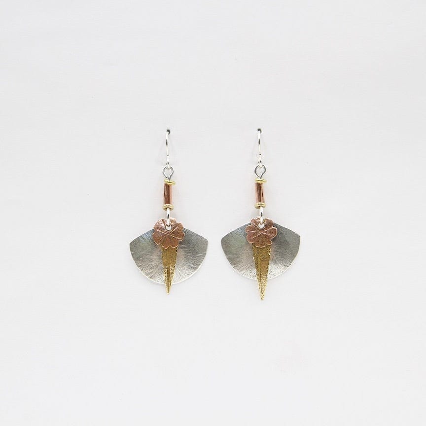 EAR Feather And Fan Earrings