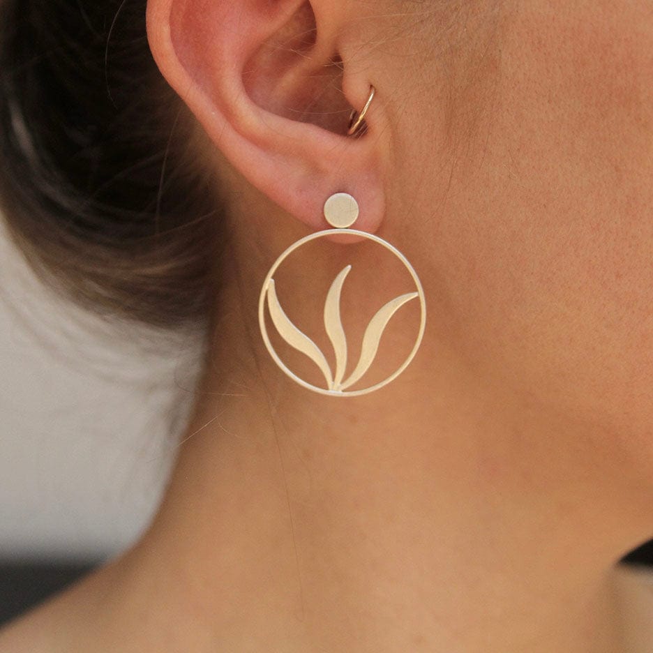 EAR Fire Circle Dangle Earring