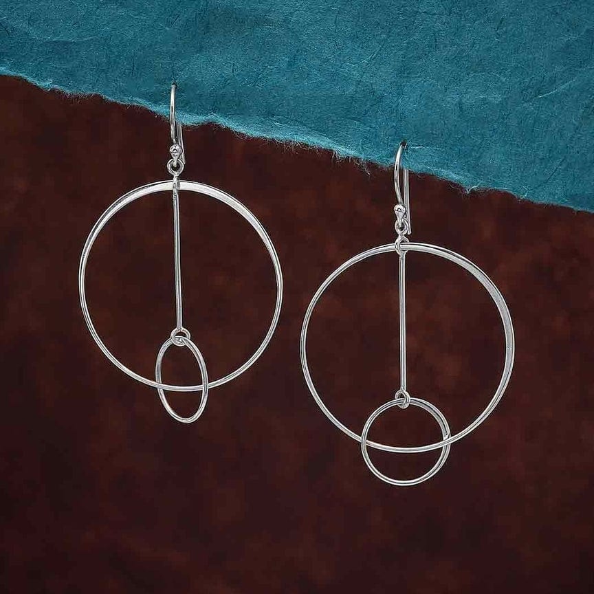 
                      
                        EAR Floating Circle and Bar Earrings
                      
                    