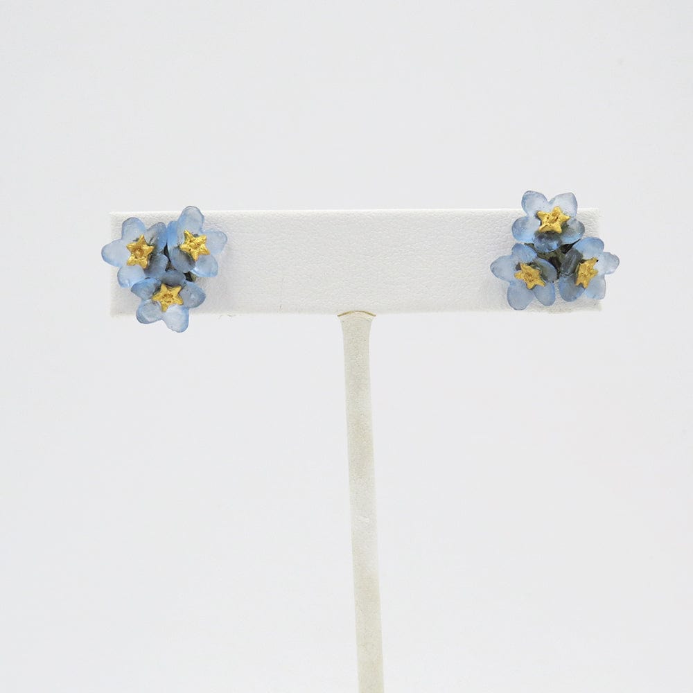 EAR Forget Me Knot Three Flower Stud Earrings