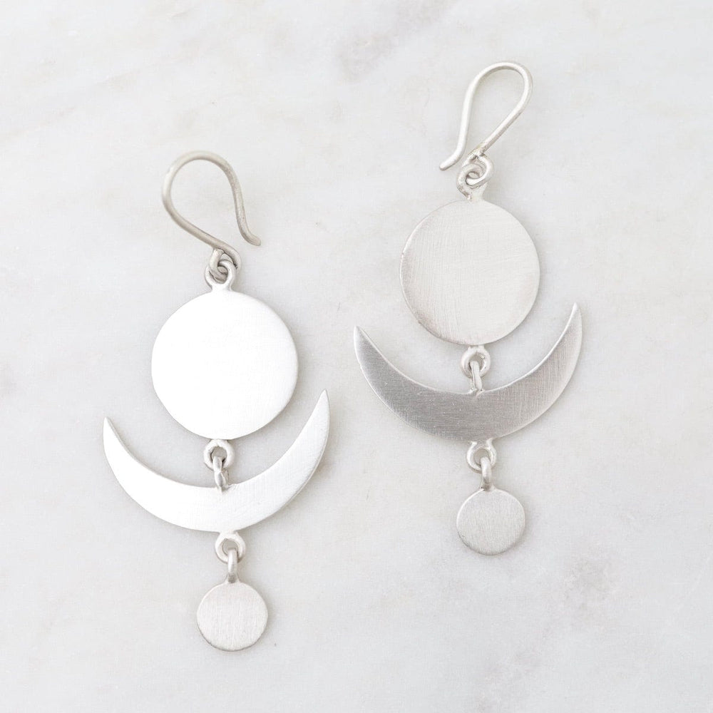 
                      
                        EAR Full & Crescent Moon Drop Earrings
                      
                    