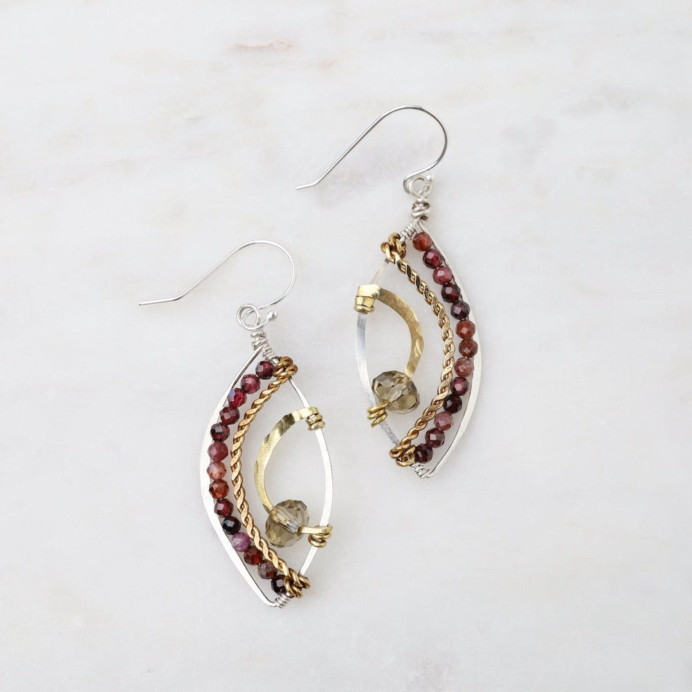 
                      
                        EAR Garnet Leaf Earrings
                      
                    