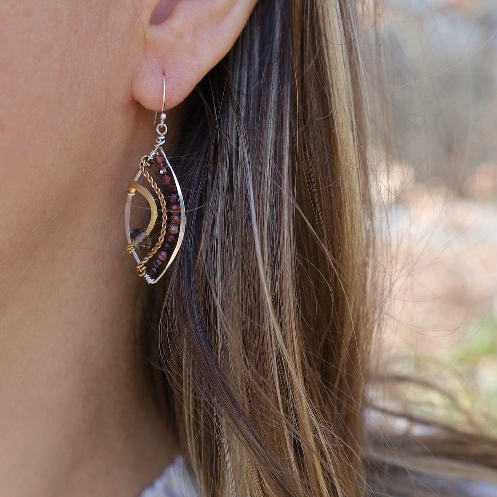 
                      
                        EAR Garnet Leaf Earrings
                      
                    