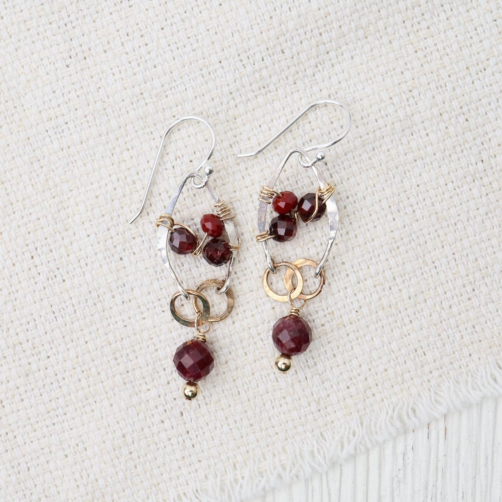 
                  
                    EAR Garnet Petal Earrings
                  
                