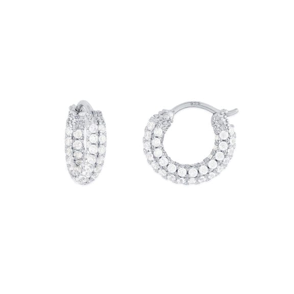 
                      
                        EAR Geni CZ Silver Huggie Hoop Earrings
                      
                    