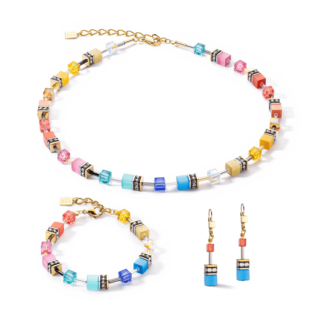 
                  
                    EAR GeoCube Iconic Classic Multicolor Gold Earrings
                  
                