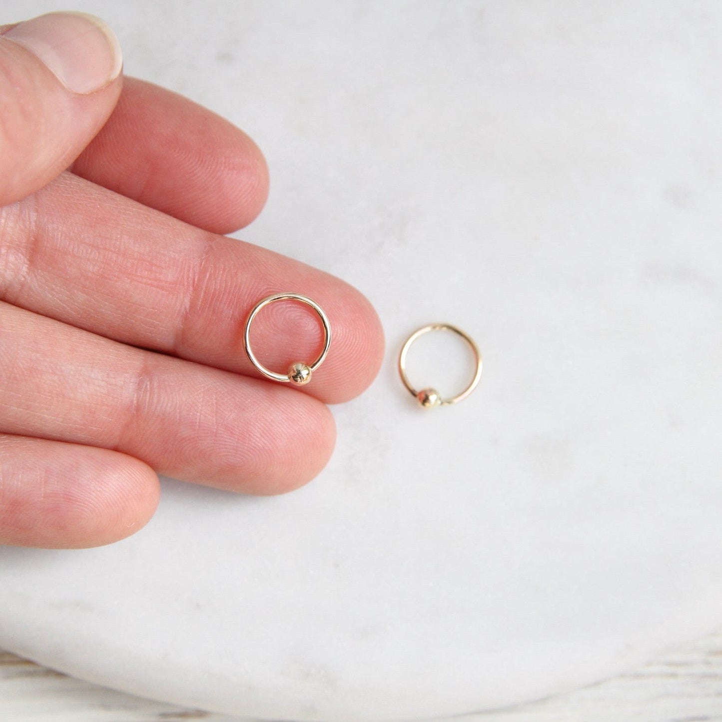10mm Gold Filled Sleeper Hoop – Dandelion Jewelry