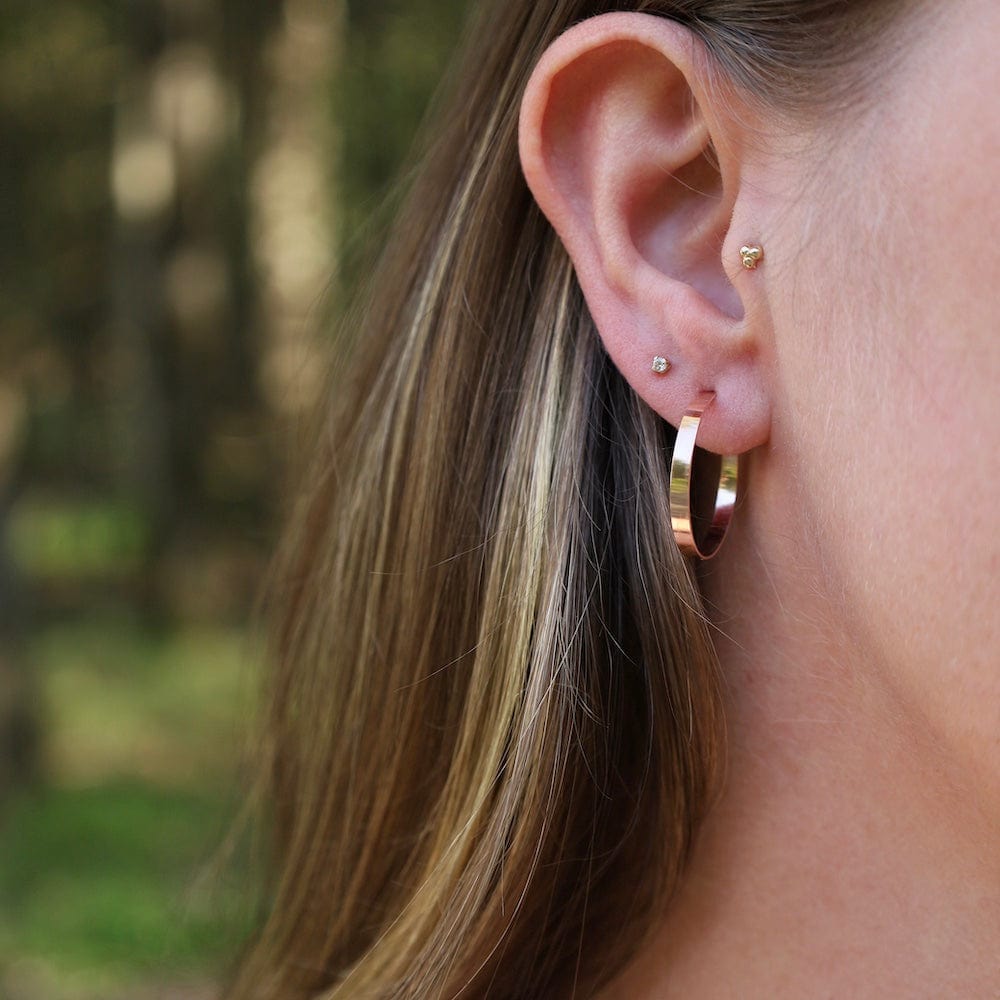 EAR-GF 20mm Rose Gold Flat Hoops