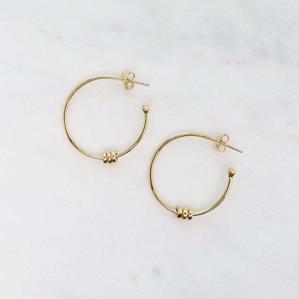 
                      
                        EAR-GF 24k Gold Vermeil Hoops with Three Smooth Rings
                      
                    