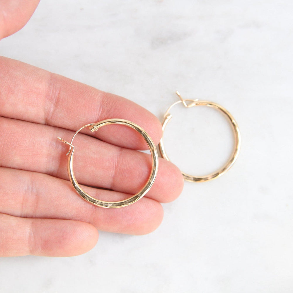 
                      
                        EAR-GF 30mm Hammered Gold Filled Tube Hoop
                      
                    