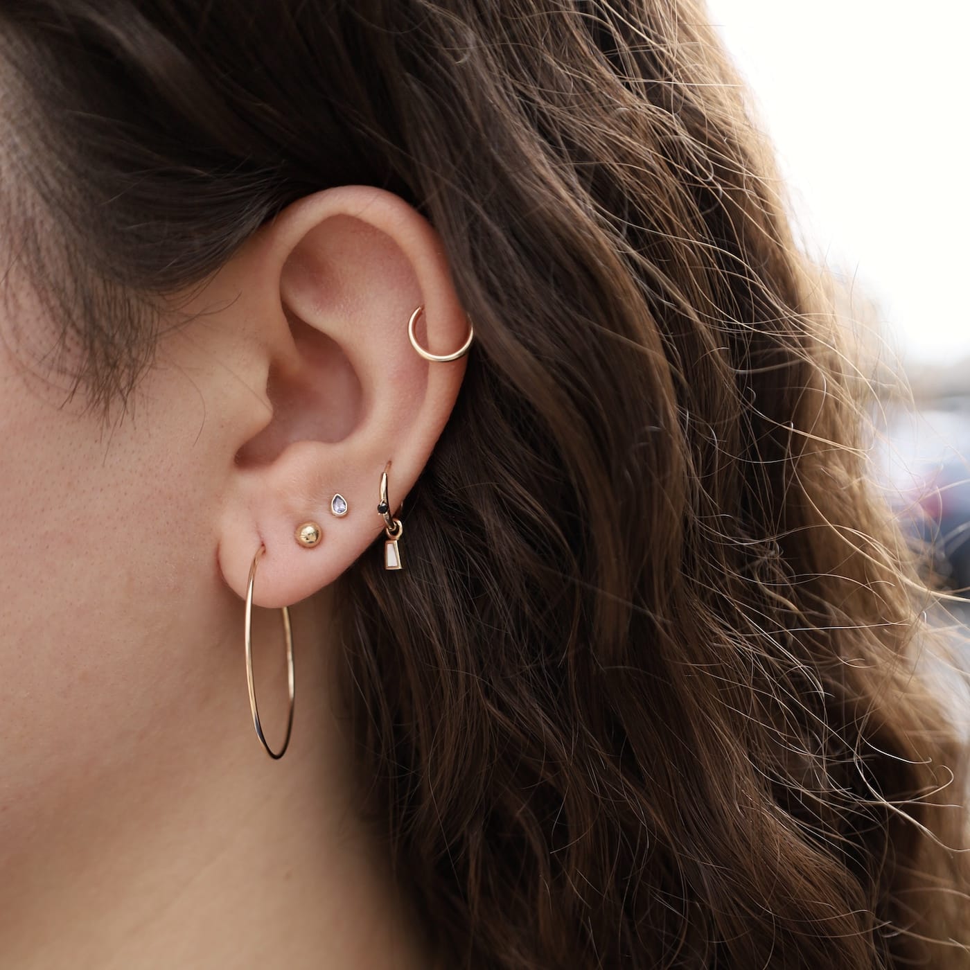 EAR-GF 30mm Thin Gold Filled Wire Hoop Earrings