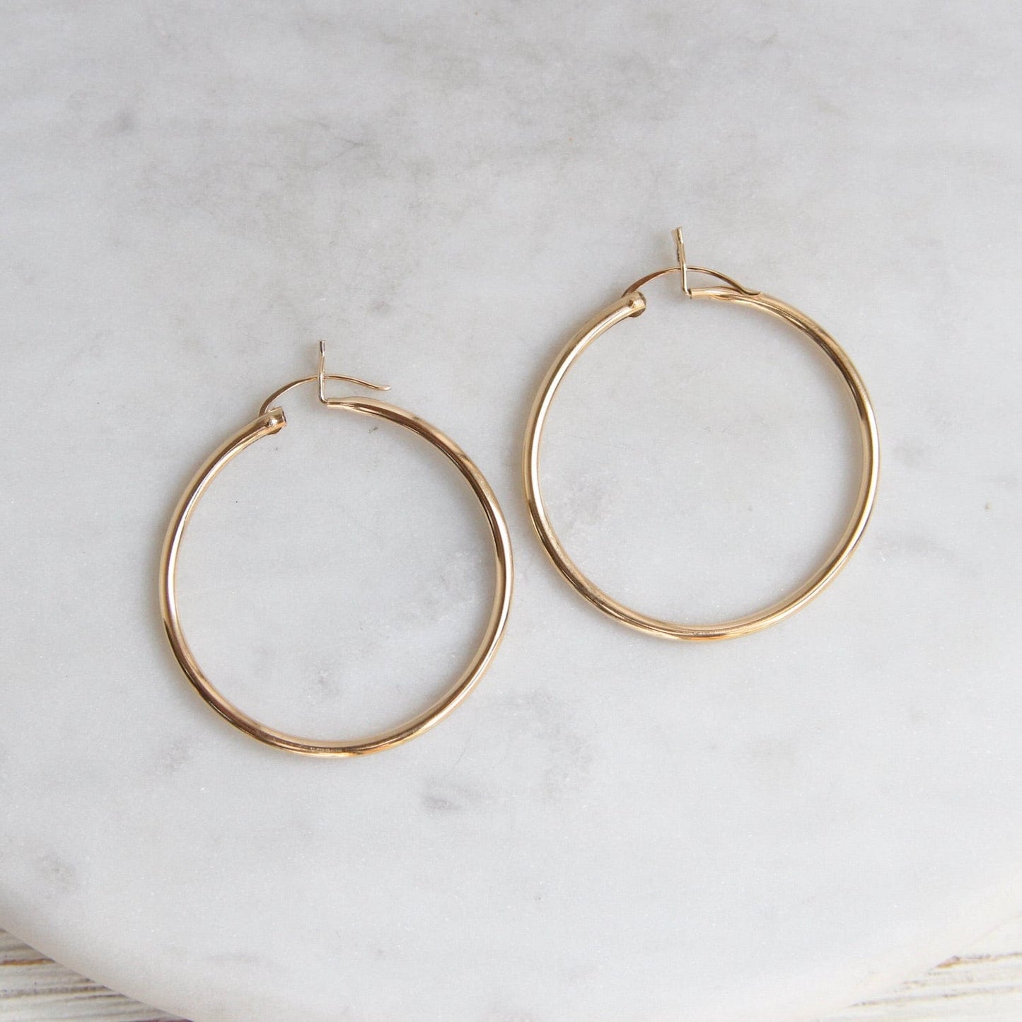 EAR-GF 40mm Gold Filled Tube Hoop