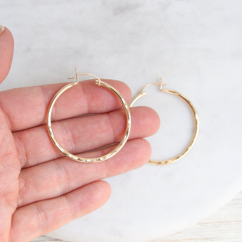 
                      
                        EAR-GF 40mm Hammered Gold Filled Tube Hoop
                      
                    