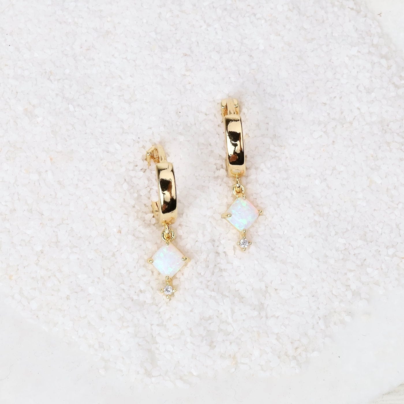 EAR-GF Alma Opal Huggie Hoops