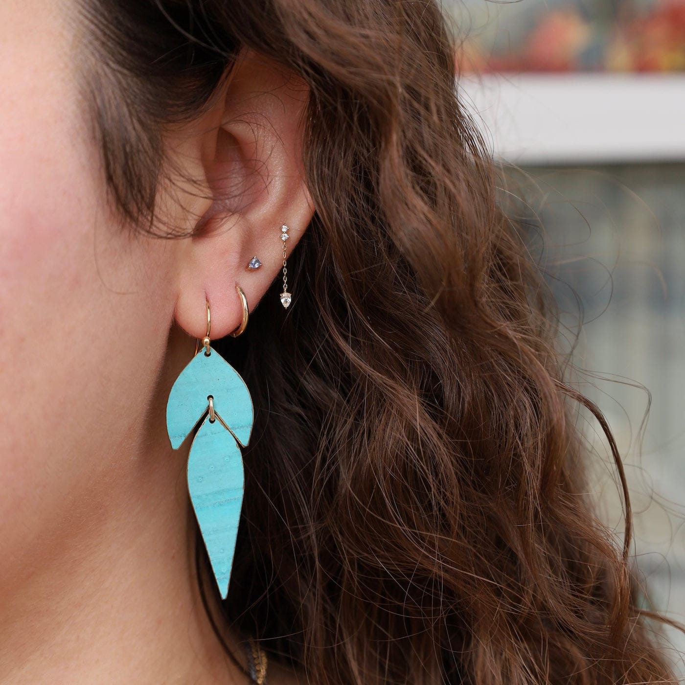 EAR-GF Aloe Patina Suni Earrings
