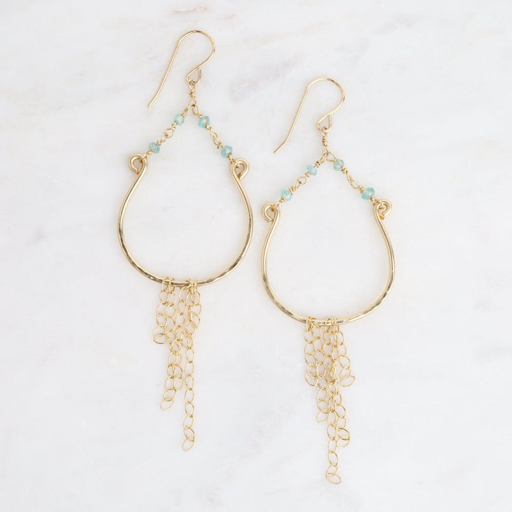 EAR-GF Apatite Horseshoe Dangle Earrings