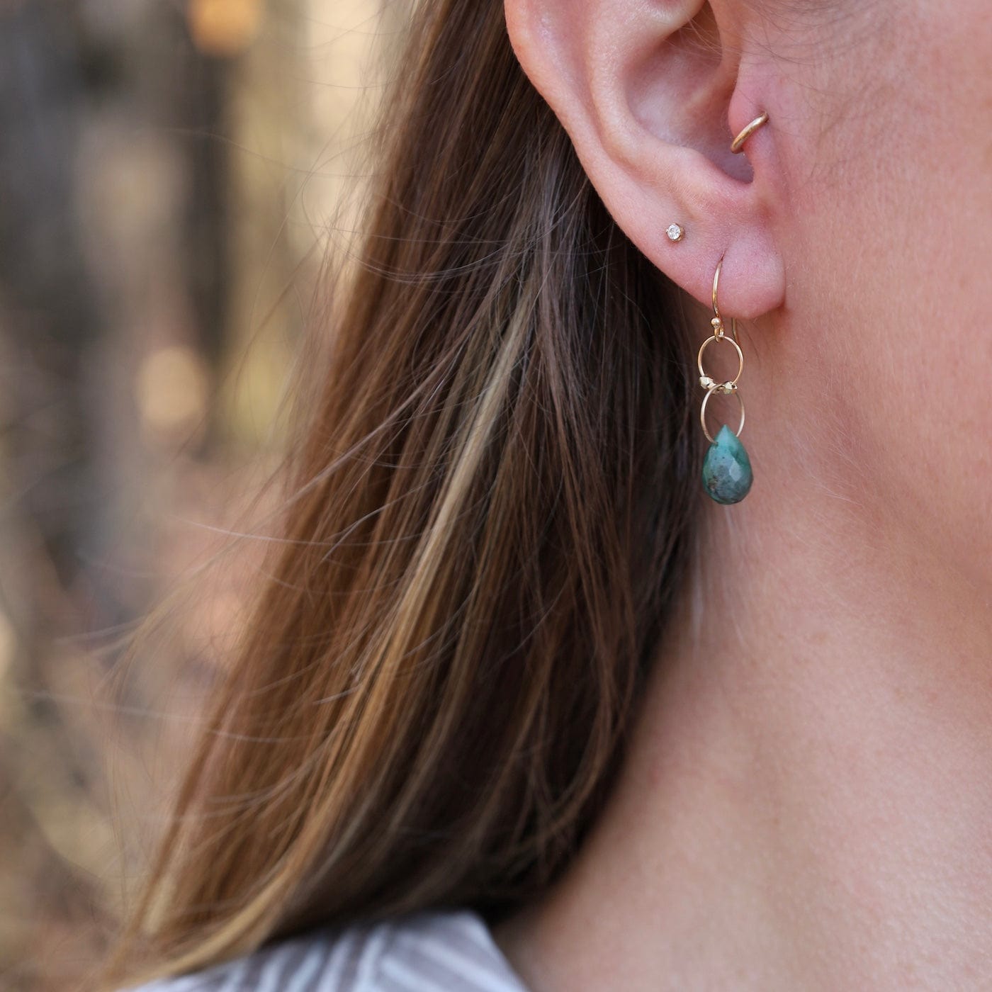 EAR-GF Astra Earrings with Emerald