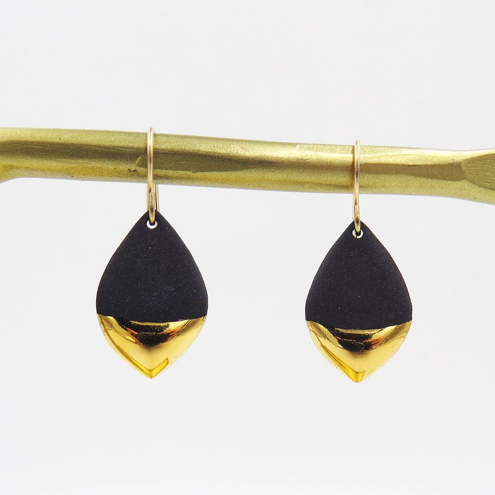 
                  
                    EAR-GF Black Gold Dipped Marquise Earrings
                  
                