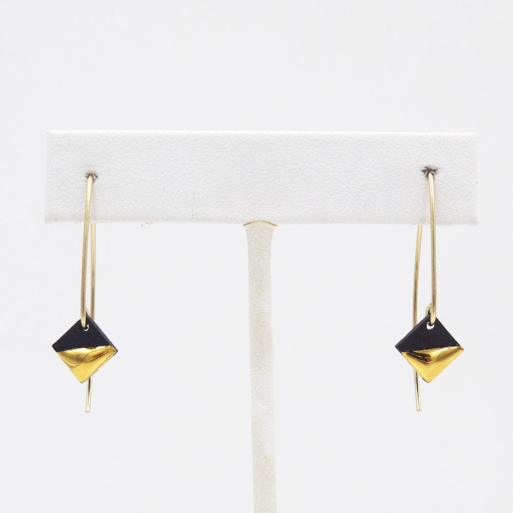 
                  
                    EAR-GF Black Gold Dipped Square Earrings
                  
                