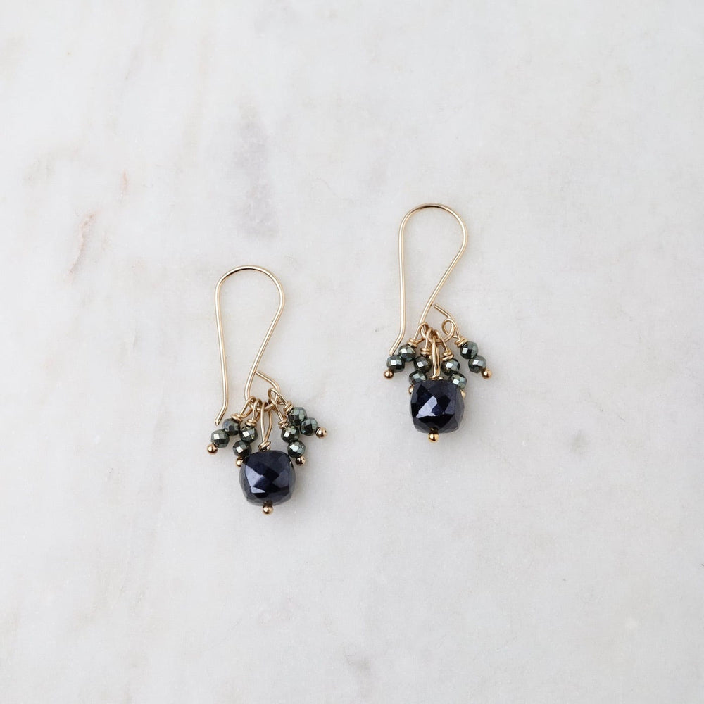 EAR-GF Black Spinel Cluster Earring