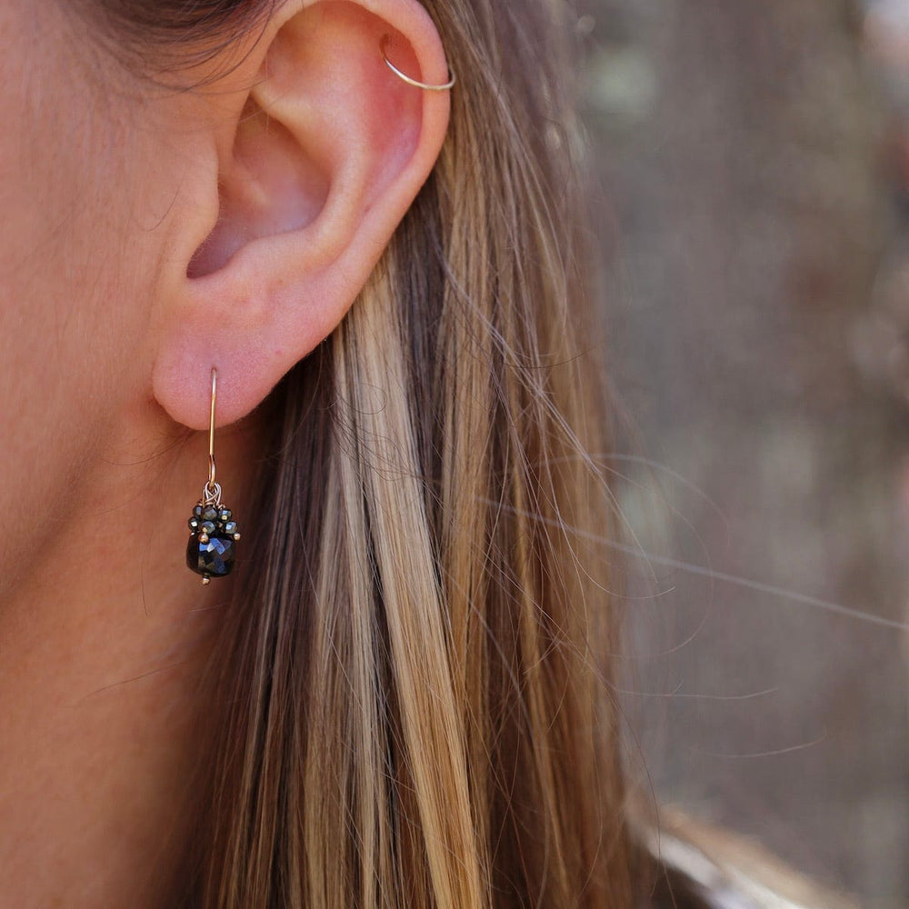 
                      
                        EAR-GF Black Spinel Cluster Earring
                      
                    