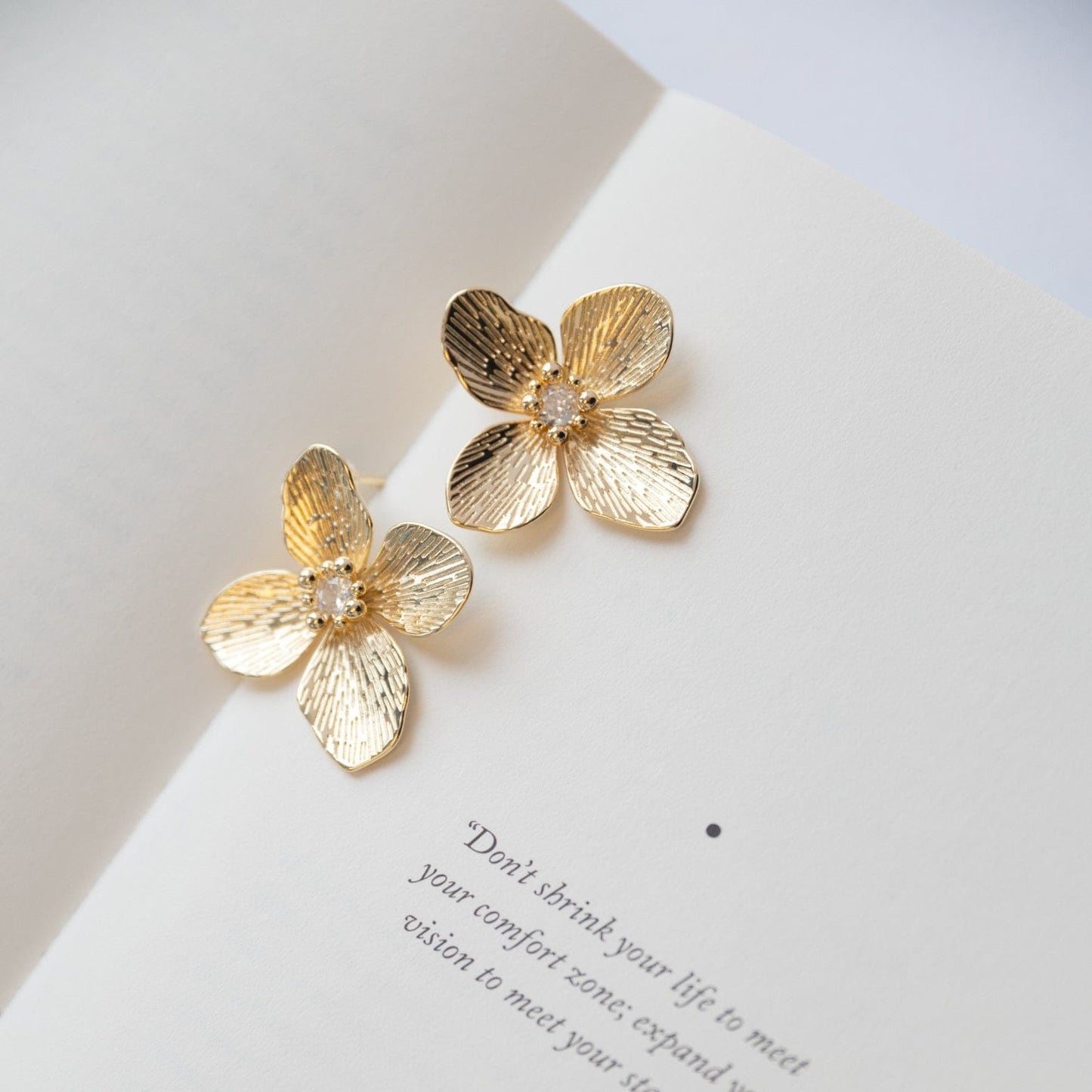 EAR-GF Bloom Statement Flower Earrings