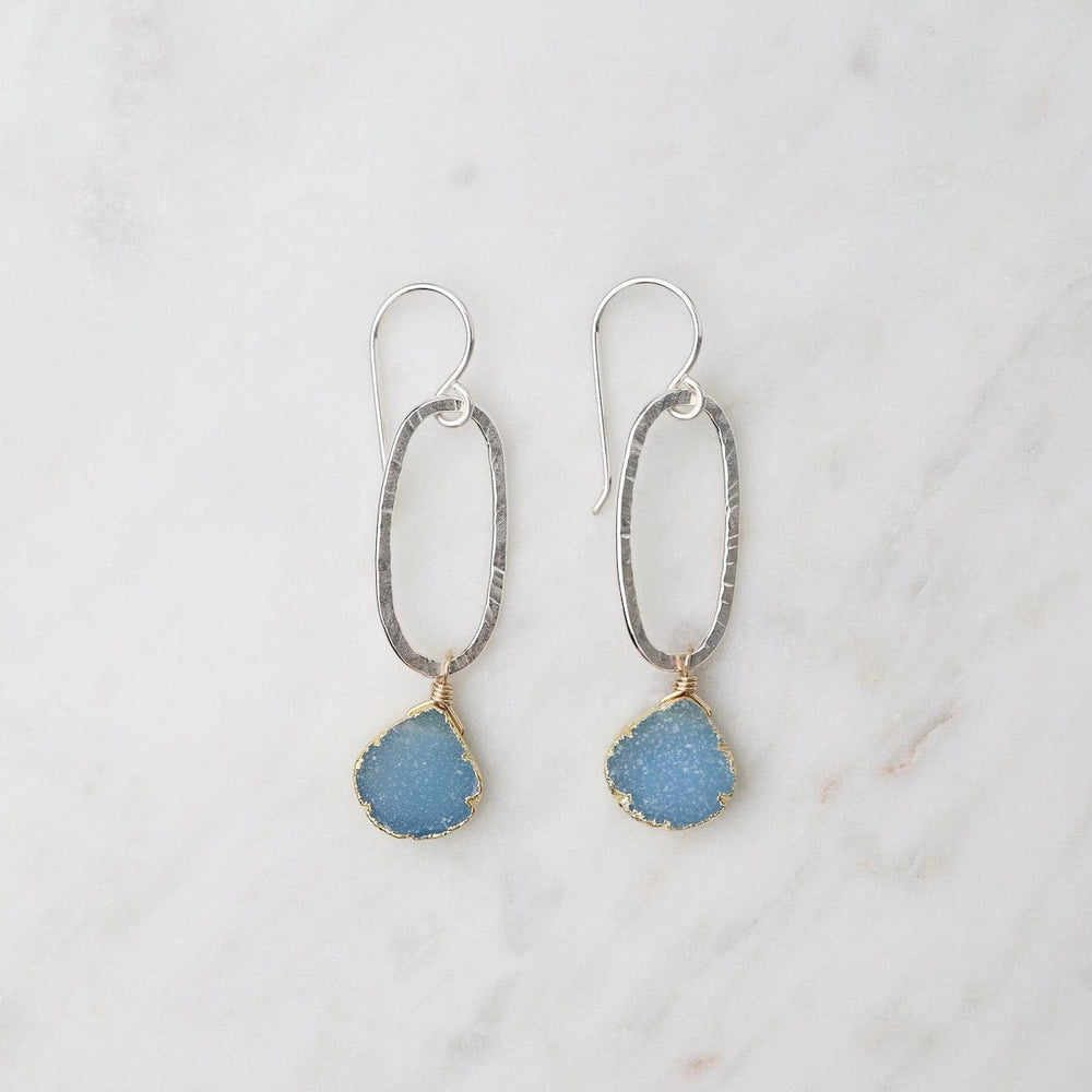 
                      
                        EAR-GF Blue Druzy Drop Earrings
                      
                    