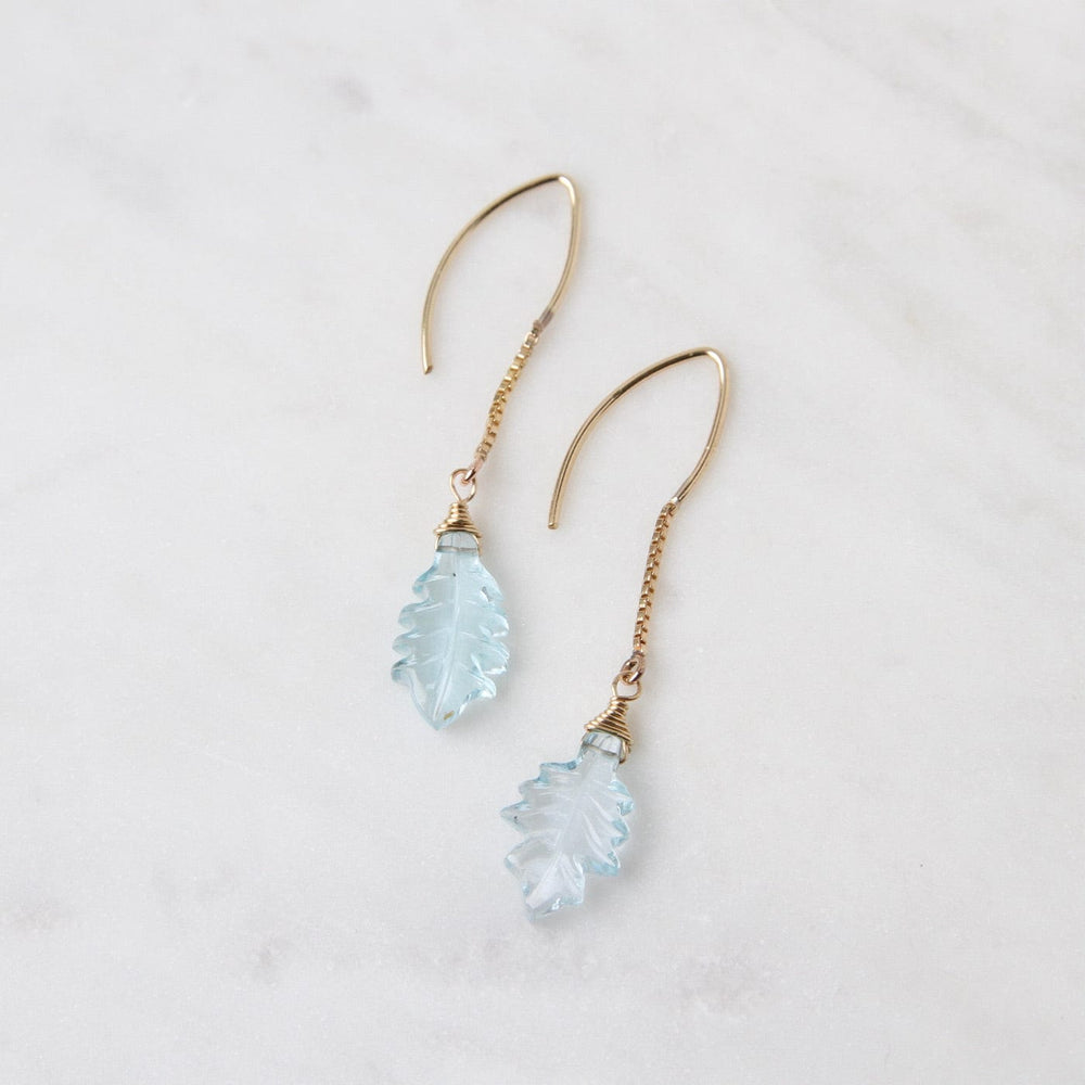 
                      
                        EAR-GF Carved Blue Topaz Leaf Earring
                      
                    