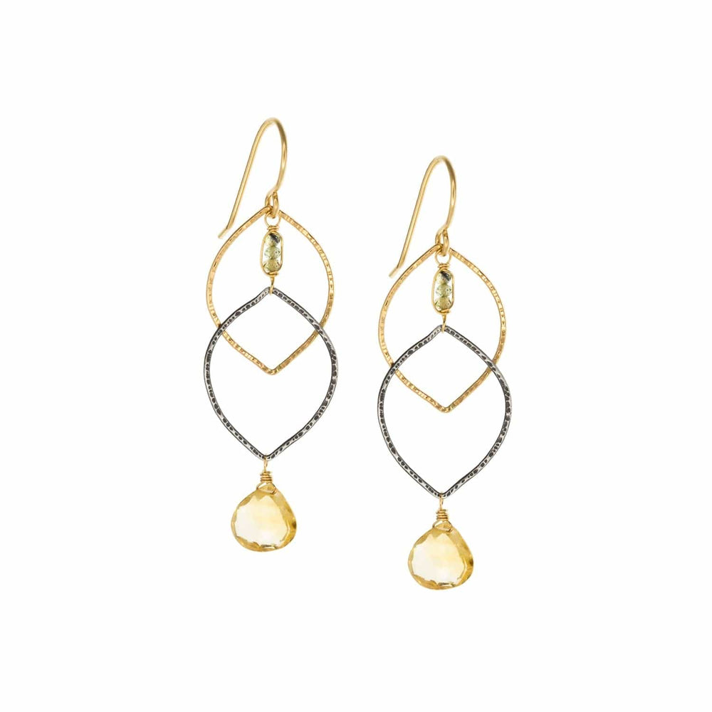 EAR-GF Citrine Cascade Earrings