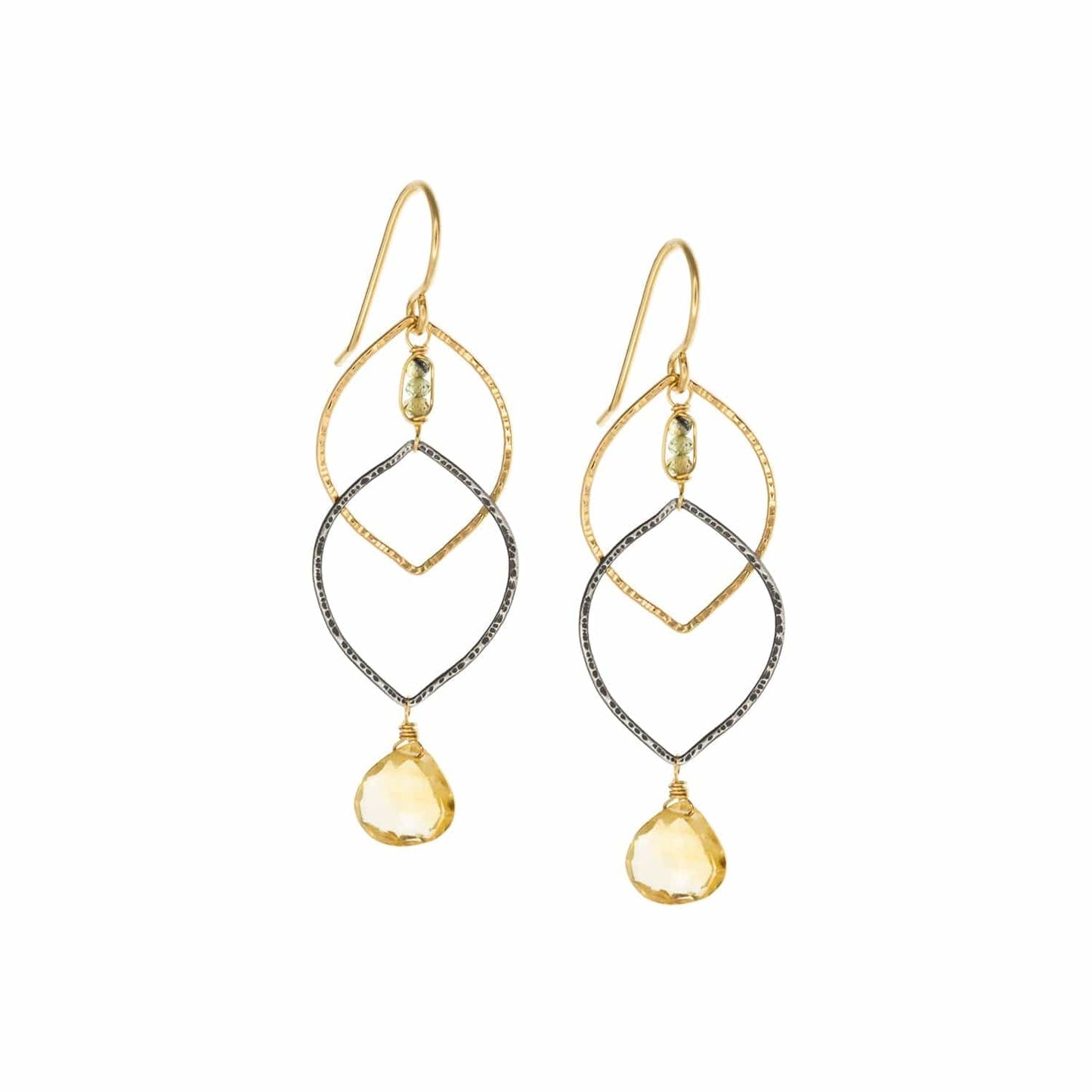 EAR-GF Citrine Cascade Earrings