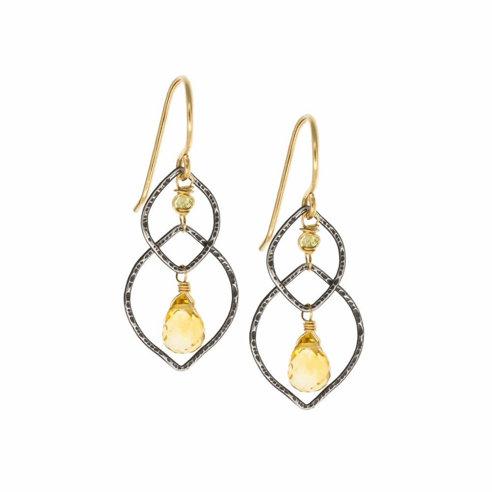 EAR-GF Citrine Droplet Earrings