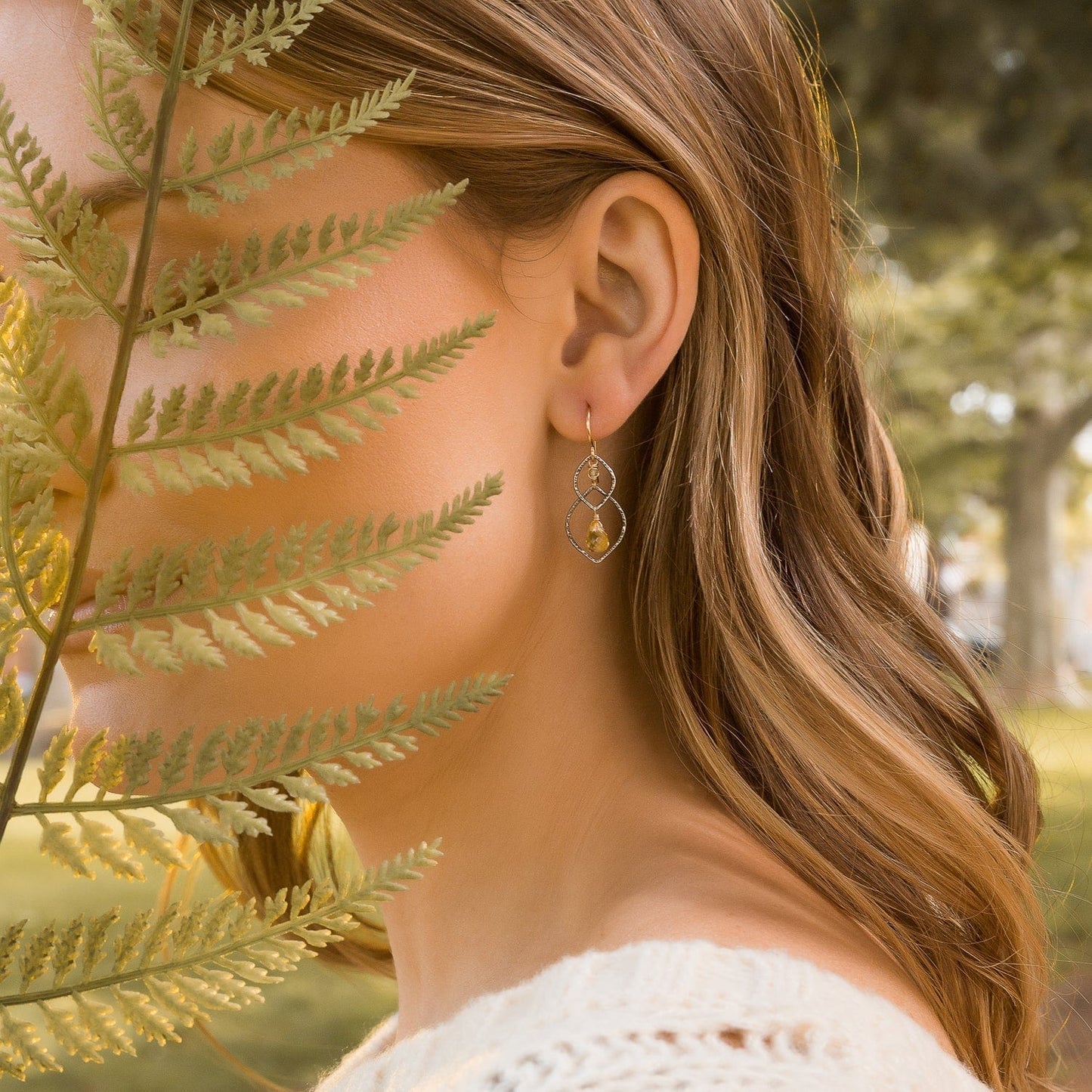 EAR-GF Citrine Droplet Earrings