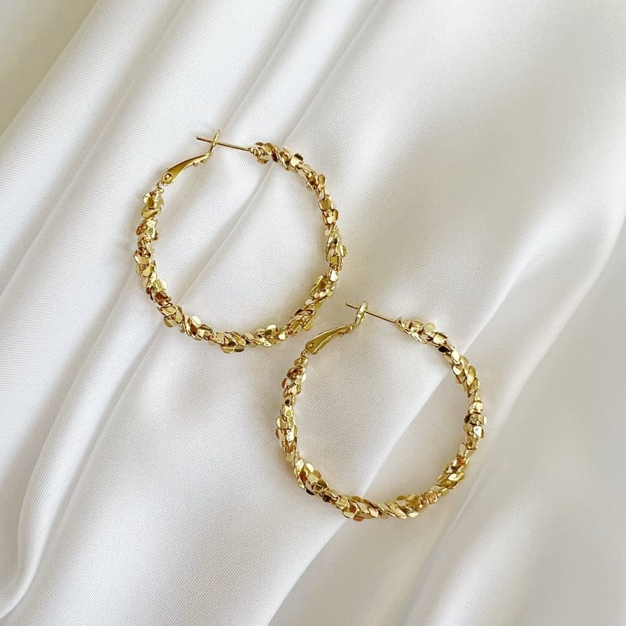 EAR-GF Confetti Hoops Gold Filled