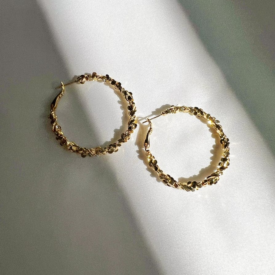 EAR-GF Confetti Hoops Gold Filled