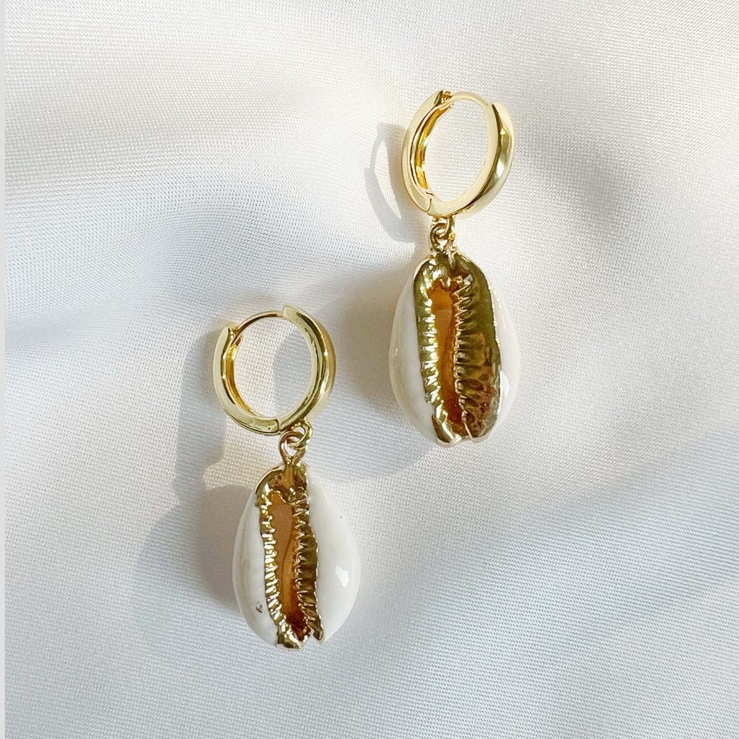 EAR-GF Cowrie Shell Beach Earrings