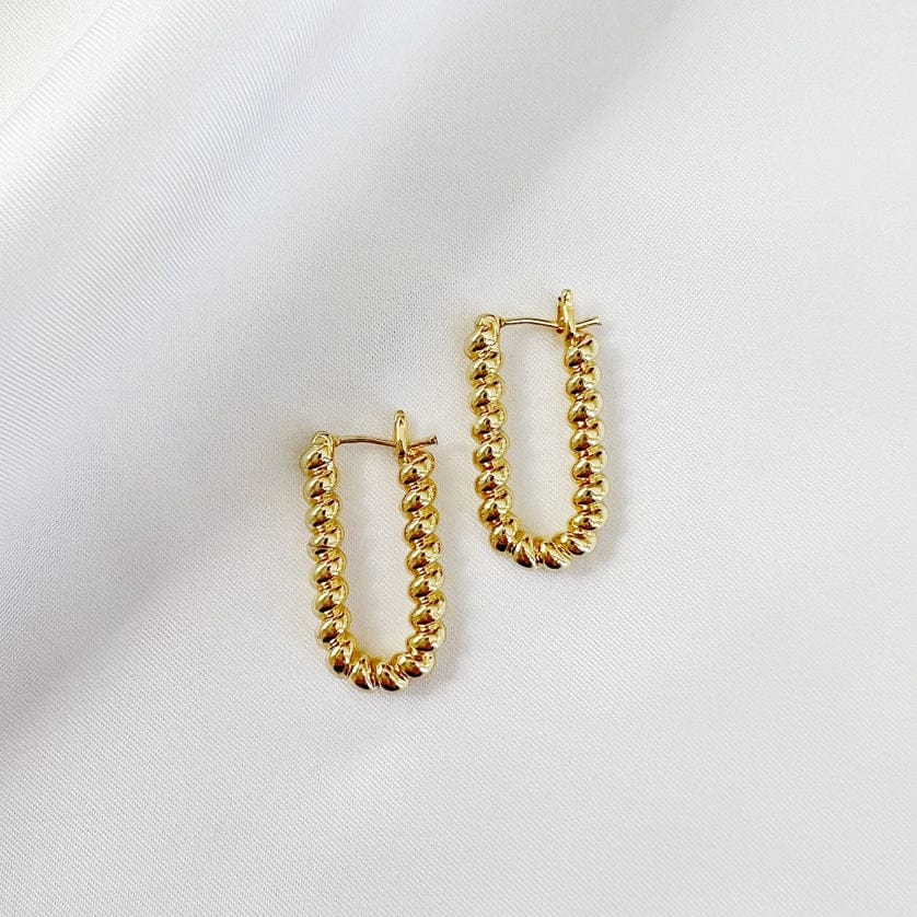 EAR-GF Dockside Croissant Hoops Earrings Gold Filled