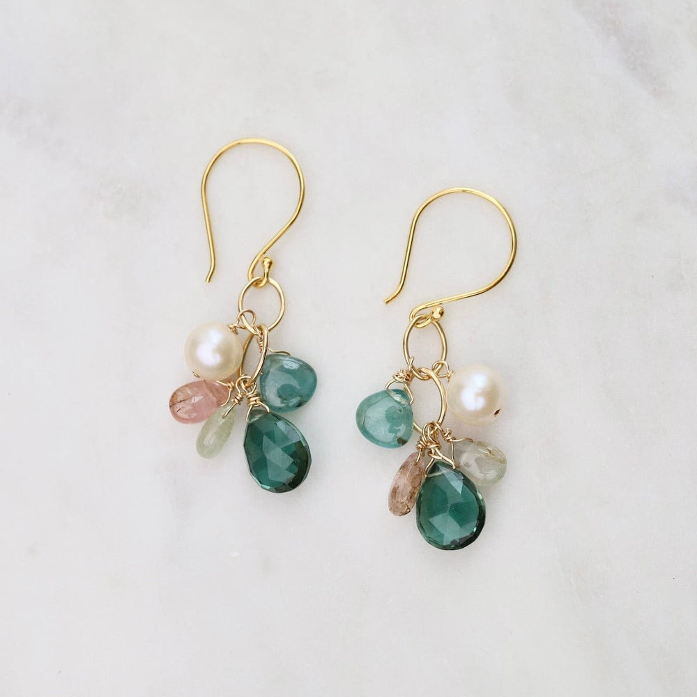 
                      
                        ear-gf Double Golden Links Earrings in Green Quartz
                      
                    