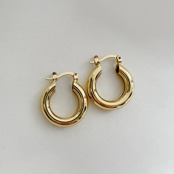 EAR-GF Erin Hoops Earrings Gold Filled