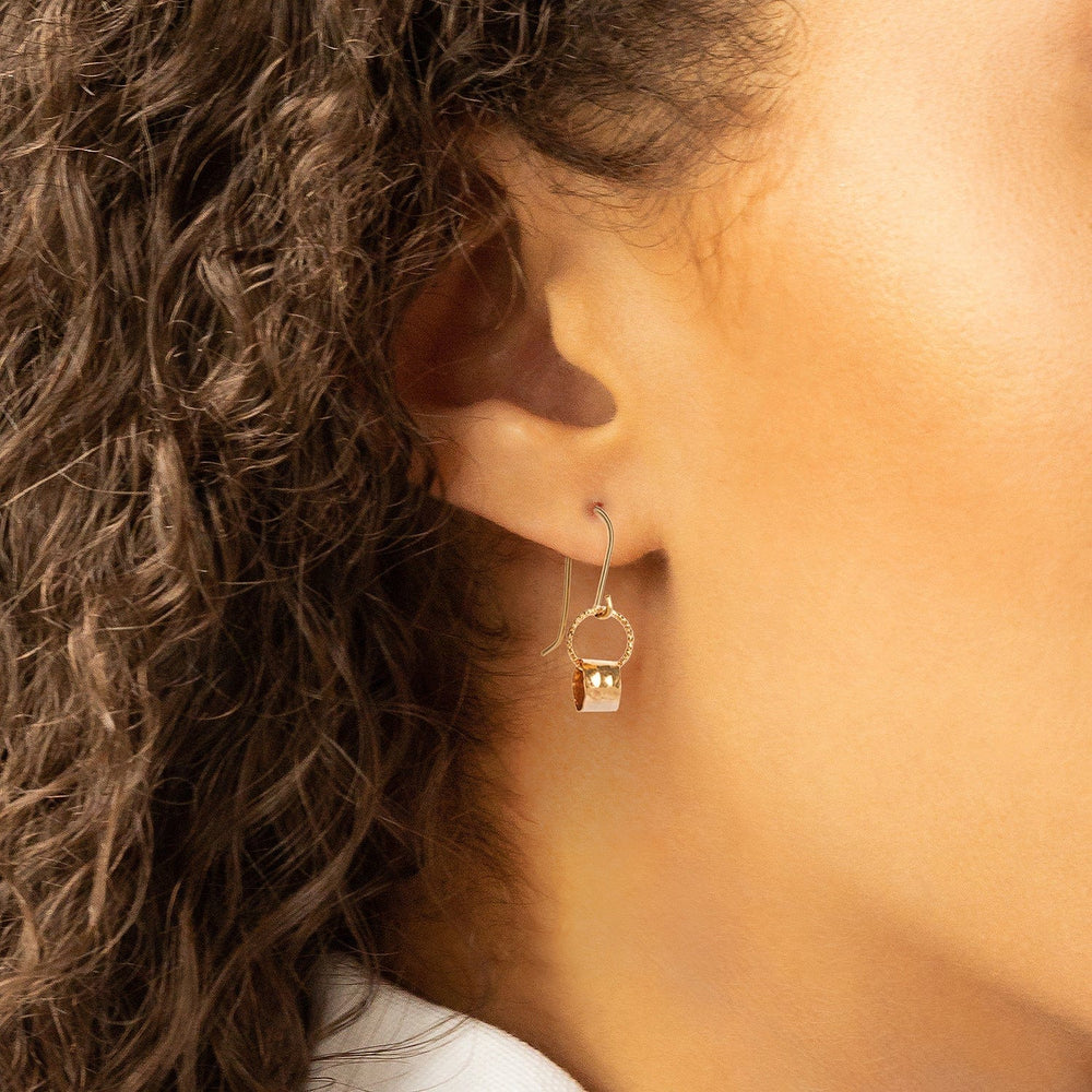 EAR-GF Gilded Barrel Earrings