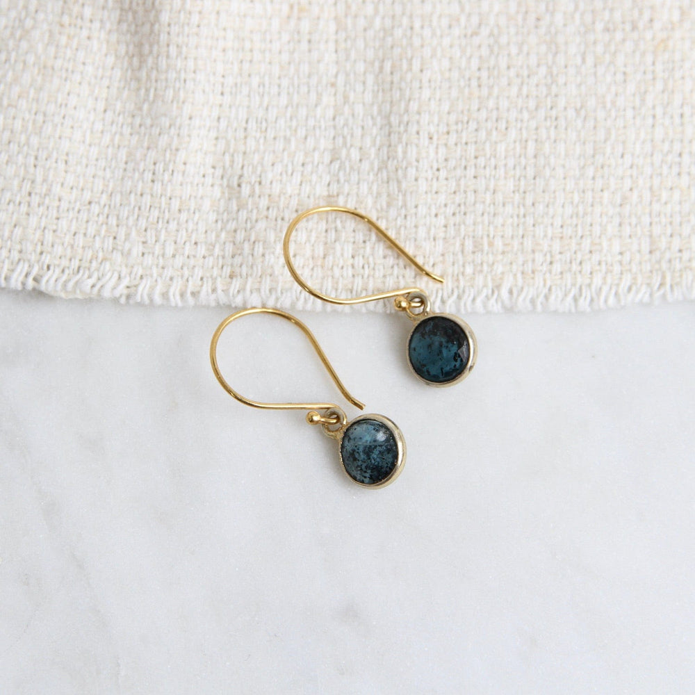 
                      
                        EAR-GF Gold Filled Bezel Set Indigo Kyanite Drops
                      
                    