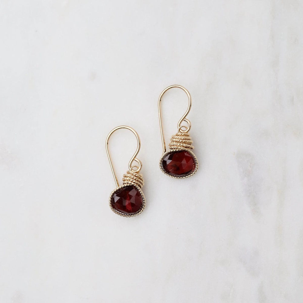 
                      
                        EAR-GF Gold Filled Braided Earrings with Rhodolite Garnet
                      
                    