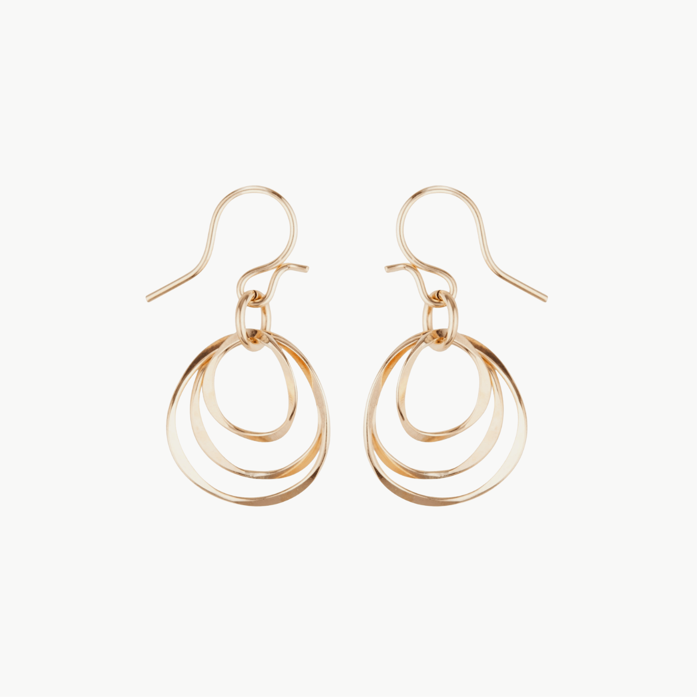 EAR-GF Gold Filled Curved Echo Link Earrings