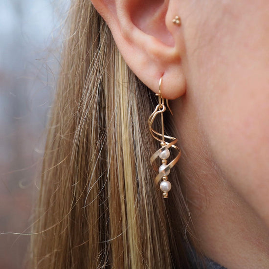 EAR-GF Gold Filled Double Spiral Earrings