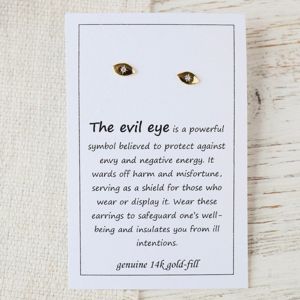 
                      
                        EAR-GF Gold Filled Evil Eye Posts on Card
                      
                    